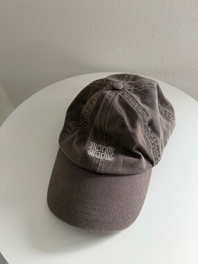 Vintage Wash De Rococo Grey Brown Logo Embroidered Baseball Caps Cap